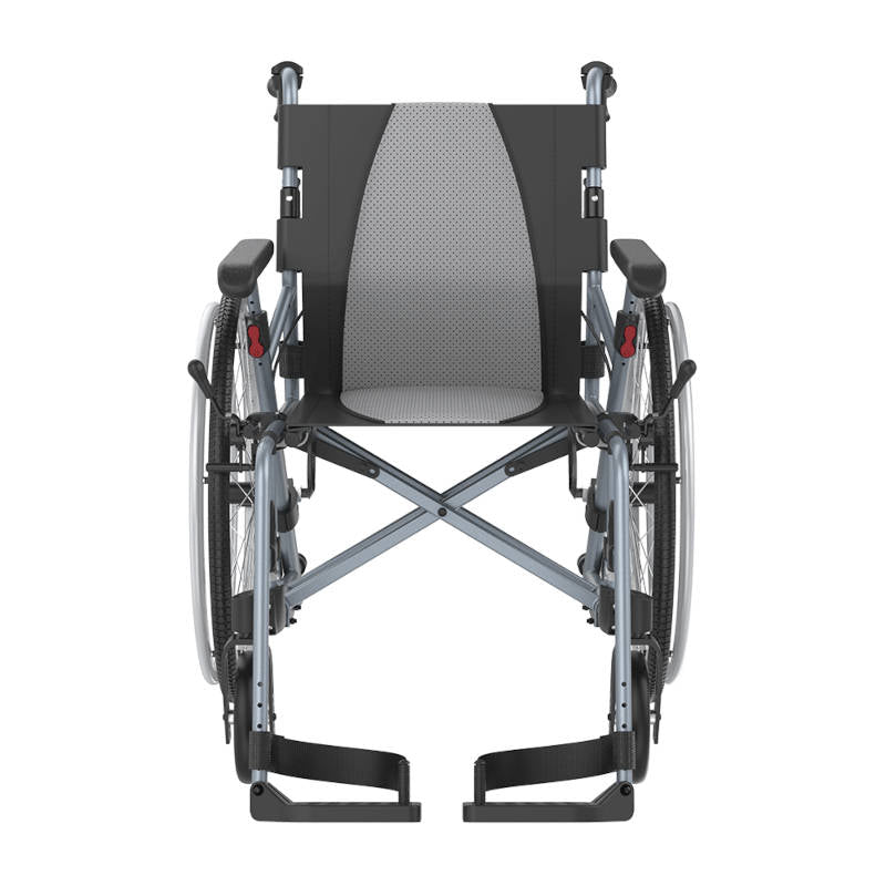 Rehasense ICON 35 LX Transport Self Propelled Wheelchair 22 inch rear wheel Aluminium PU Wheel Adjustable Armrest
