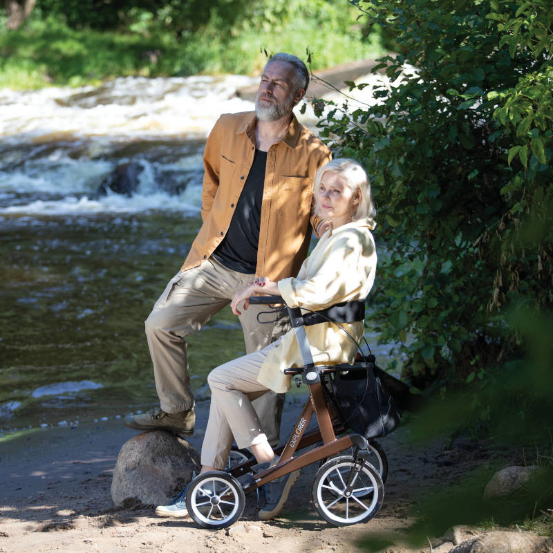 Rehasense SERVER XC / EXPLORER Rollator Outdoor Rollator Soft Wheels