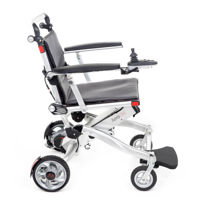 Motion Healthcare Aerolite Powerchair Folding Aluminium 4mph 115kg/18st 15miles/24km