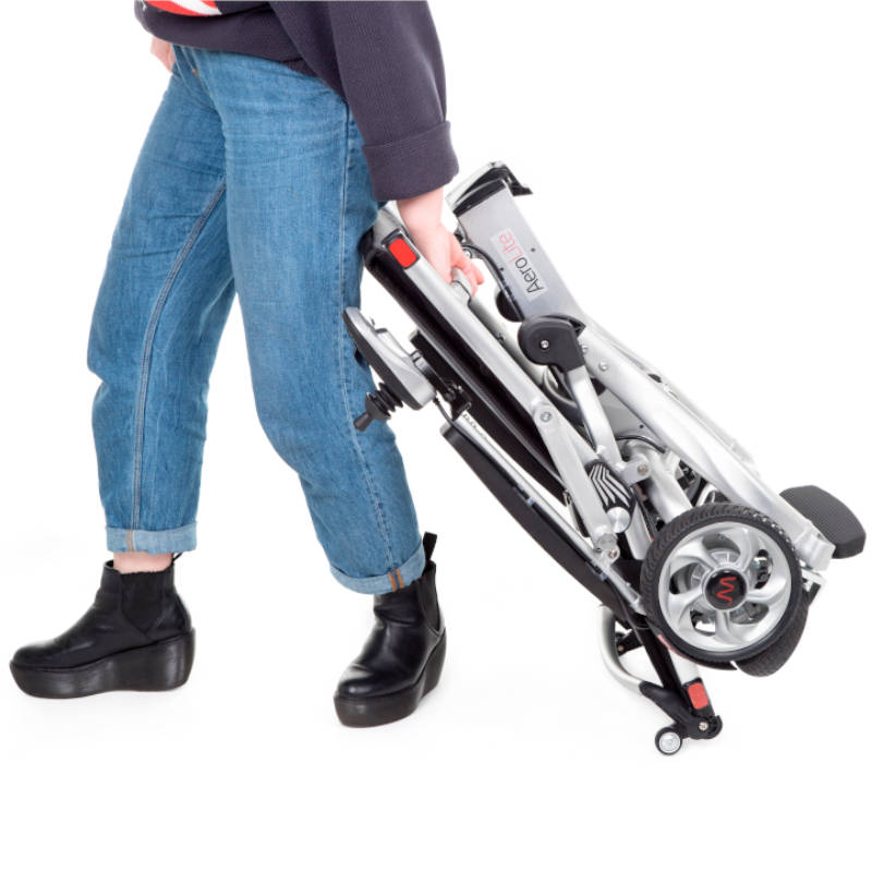 Motion Healthcare Aerolite Powerchair Folding Aluminium 4mph 115kg/18st 15miles/24km