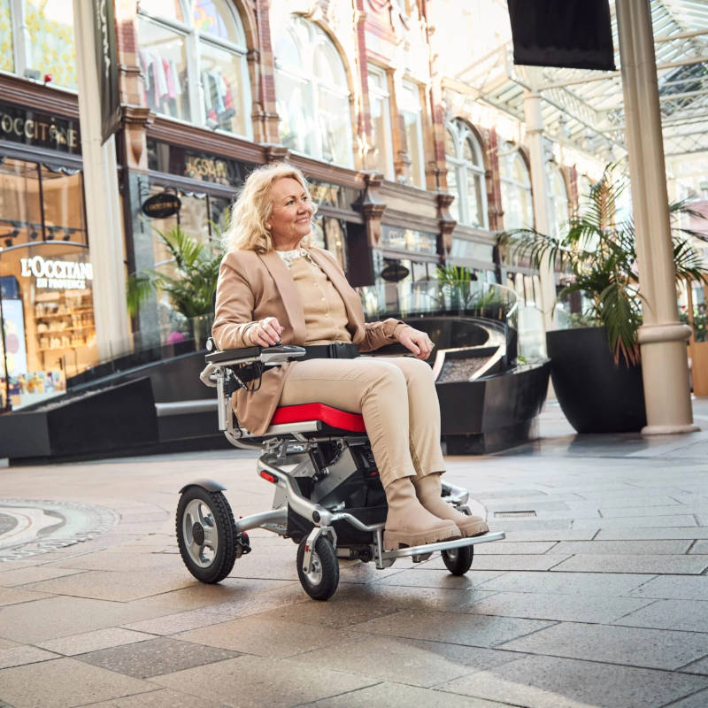 Motion Healthcare Aerolite Trekker Powerchair Folding Aluminium 4mph 150kg/23.5st 18miles/30km