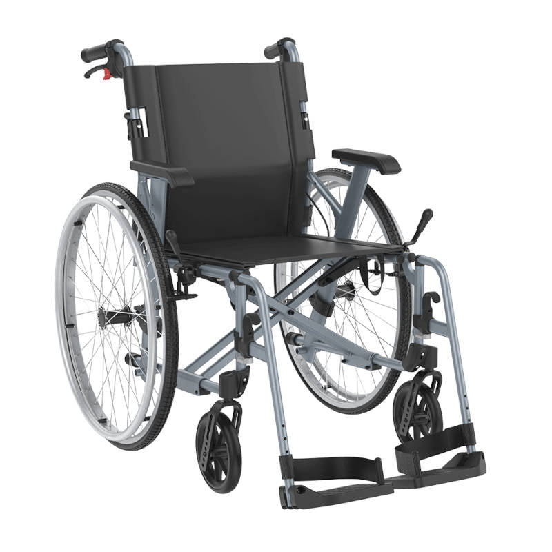 Rehasense ICON 35 BX Transport Wheelchair Aluminium PU Wheel Fixed Armrest