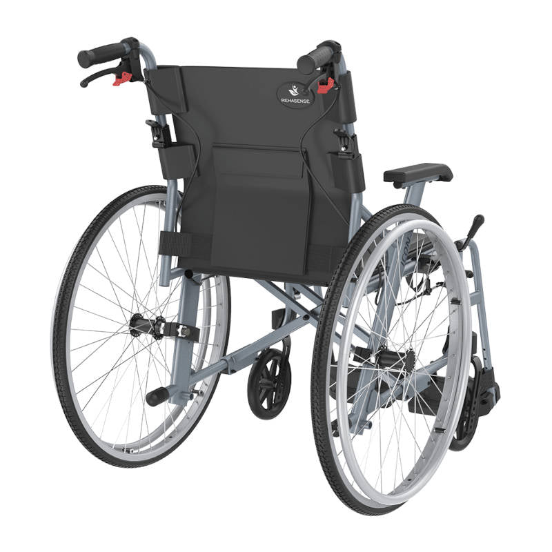 Rehasense ICON 35 BX Transport Wheelchair Aluminium PU Wheel Fixed Armrest