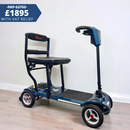 Monarch Air Manual Folding Mobility Scooter Ultra Light Weight Collapsible 125kg Capacity