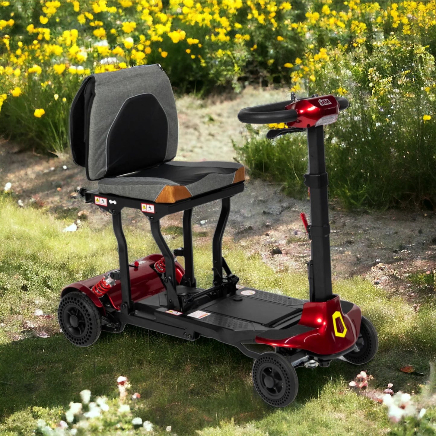 Monarch Genie Manual Folding Mobility Scooter Ultra Light Weight Collapsible 115kg Capacity