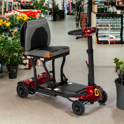 Monarch Genie Manual Folding Mobility Scooter Ultra Light Weight Collapsible 115kg Capacity