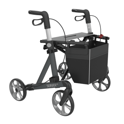 Rehasense SERVER HD Rollator XL-Aluminium Lightweight TPE Wheels