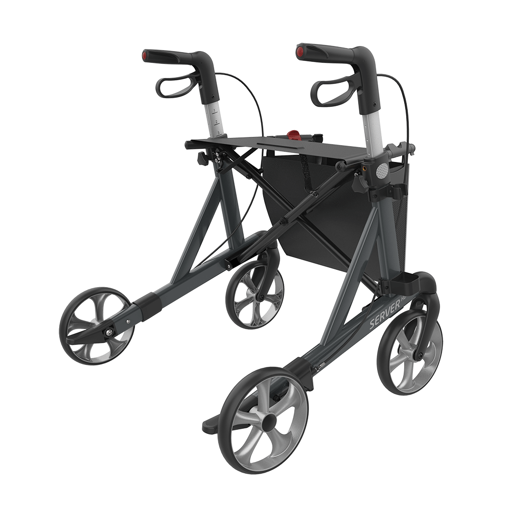 Rehasense SERVER HD Rollator XL-Aluminium Lightweight TPE Wheels