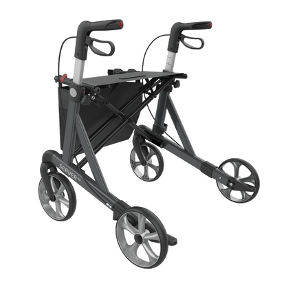 Rehasense SERVER HD Rollator XL-Aluminium Lightweight TPE Wheels