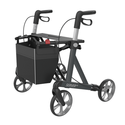 Rehasense SERVER HD Rollator XL-Aluminium Lightweight TPE Wheels