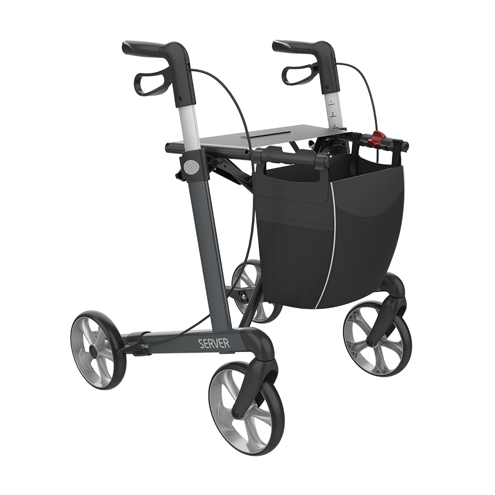 Rehasense SERVER Rollator Aluminium Lightweight TPE Wheels