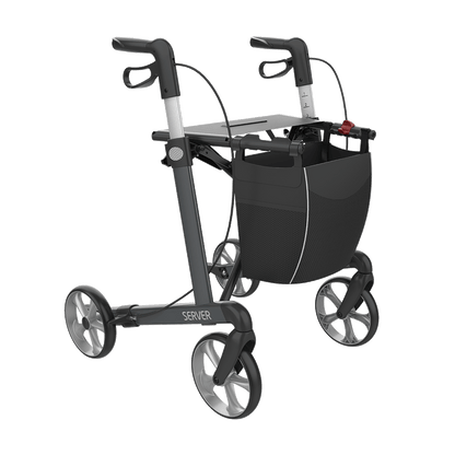 Rehasense SERVER Rollator Aluminium Lightweight TPE Wheels