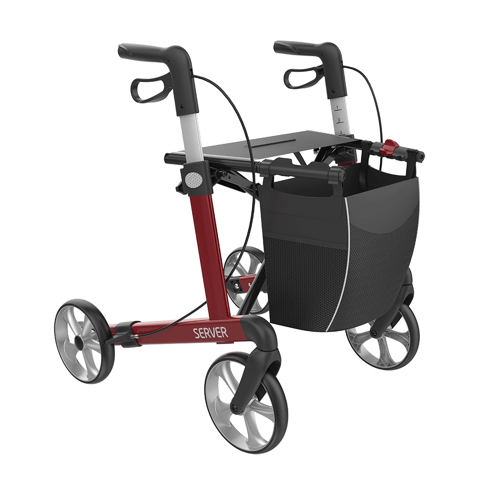 Rehasense SERVER Rollator Aluminium Lightweight TPE Wheels