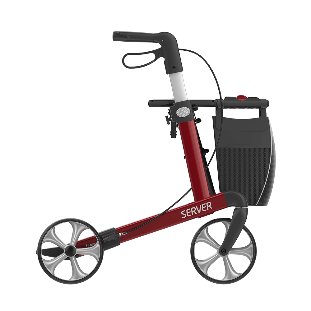 Rehasense SERVER Rollator Aluminium Lightweight TPE Wheels