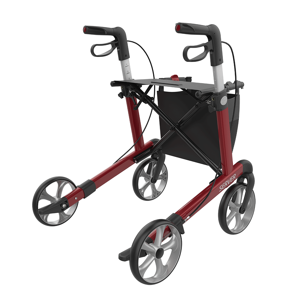 Rehasense SERVER Rollator Aluminium Lightweight TPE Wheels