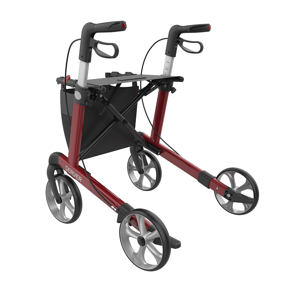 Rehasense SERVER Rollator Aluminium Lightweight TPE Wheels