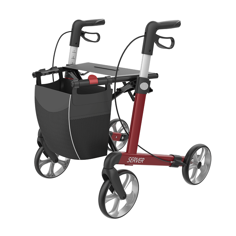 Rehasense SERVER Rollator Aluminium Lightweight TPE Wheels