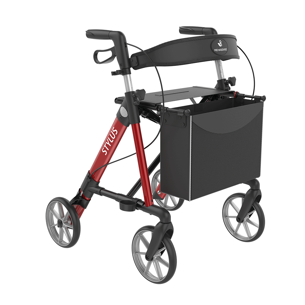 Rehasense STYLUS Rollator Aluminium Lightweight TPE Wheels