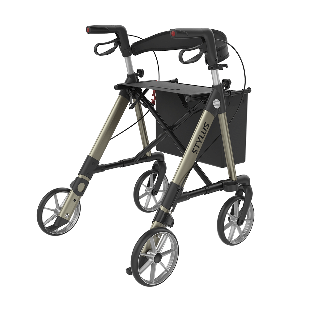 Rehasense STYLUS Rollator Aluminium Lightweight TPE Wheels