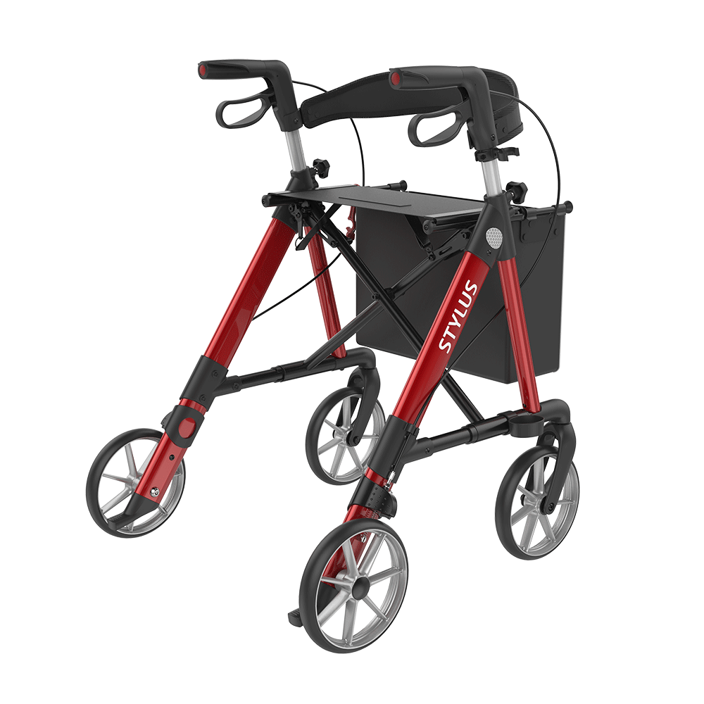 Rehasense STYLUS Rollator Aluminium Lightweight TPE Wheels