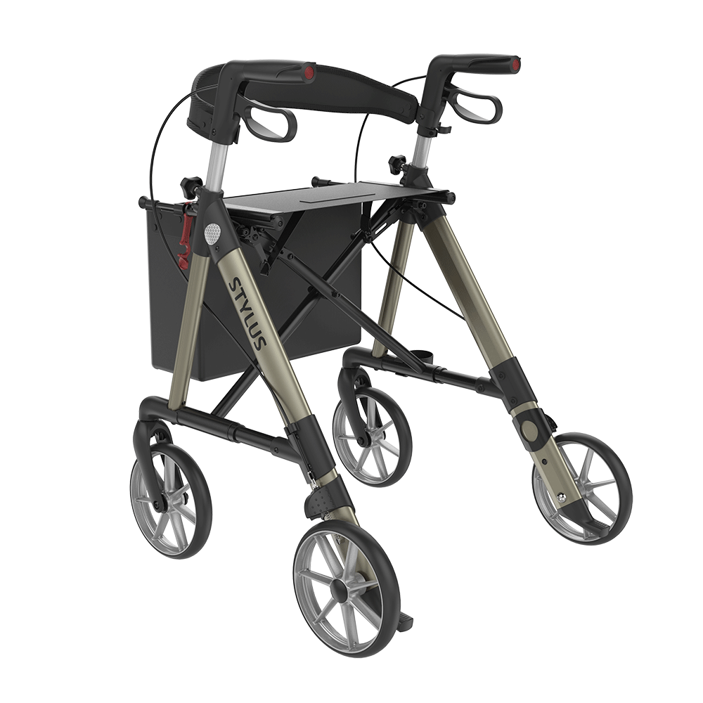 Rehasense STYLUS Rollator Aluminium Lightweight TPE Wheels