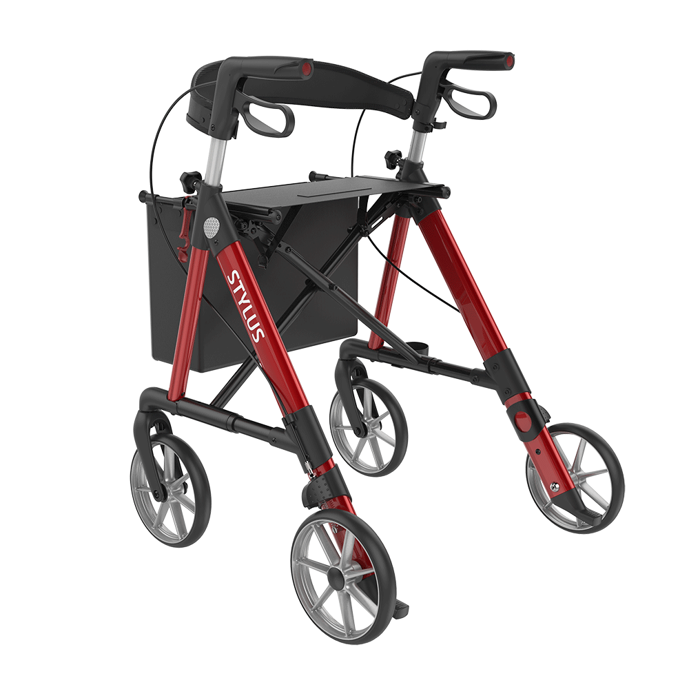 Rehasense STYLUS Rollator Aluminium Lightweight TPE Wheels