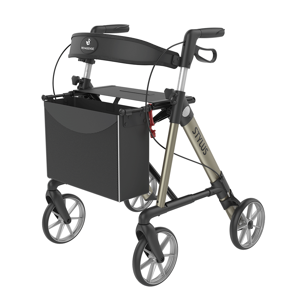 Rehasense STYLUS Rollator Aluminium Lightweight TPE Wheels