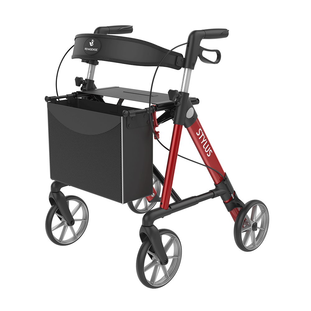 Rehasense STYLUS Rollator Aluminium Lightweight TPE Wheels