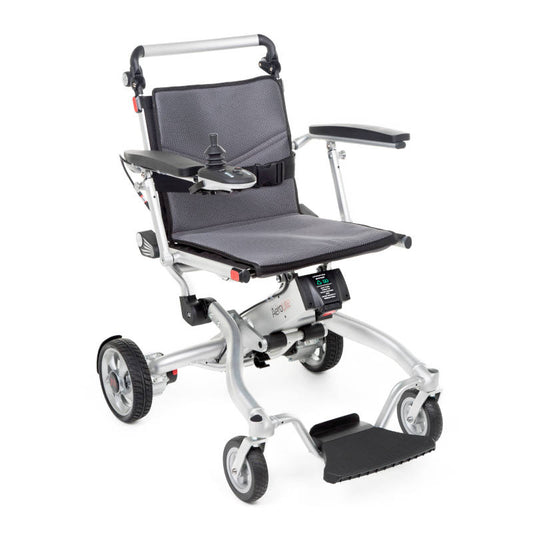 Motion Healthcare Aerolite Powerchair Folding Aluminium 4mph 115kg/18st 15miles/24km