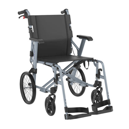 Rehasense ICON 35 BX Transport Transit Wheel Wheelchair 14 inch Rear Wheel Aluminium PU Wheel Fixed Armrest