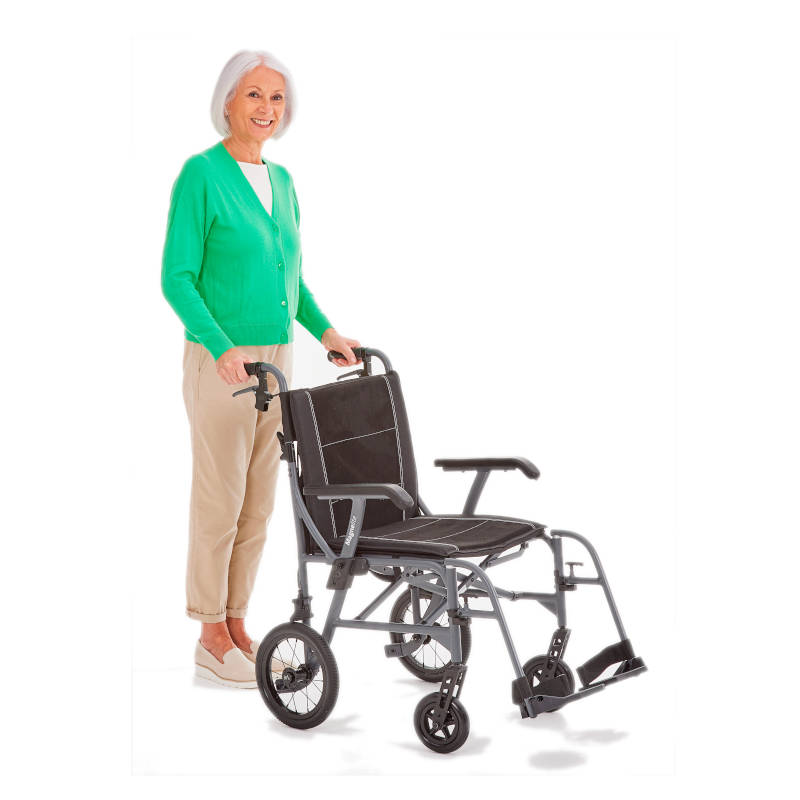 Motion Healthcare Magnelite Transit Wheelchair Folding 125kg/19st